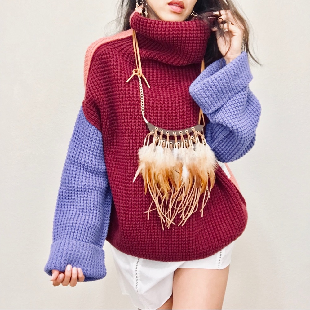 Free People cozy loose turtleneck